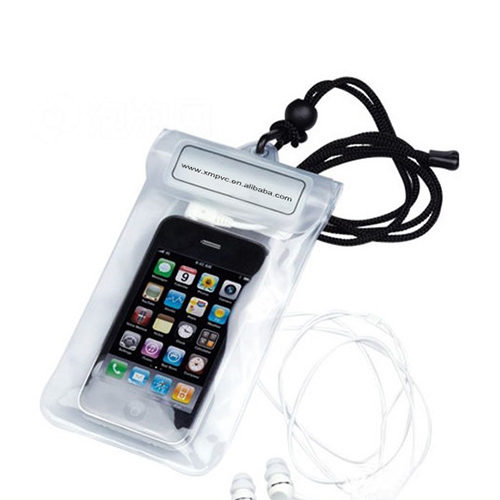China factory cheap clear color pvc waterproof zip bag with string and button XYL-D-W095